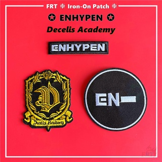 ☸ Enhypen - แผ่นรีดติดเสื้อ ลาย Decelis Academy ☸ แผ่นแพทช์รีดติดเสื้อ ลายศิลปินเกาหลี DIY 1 ชิ้น