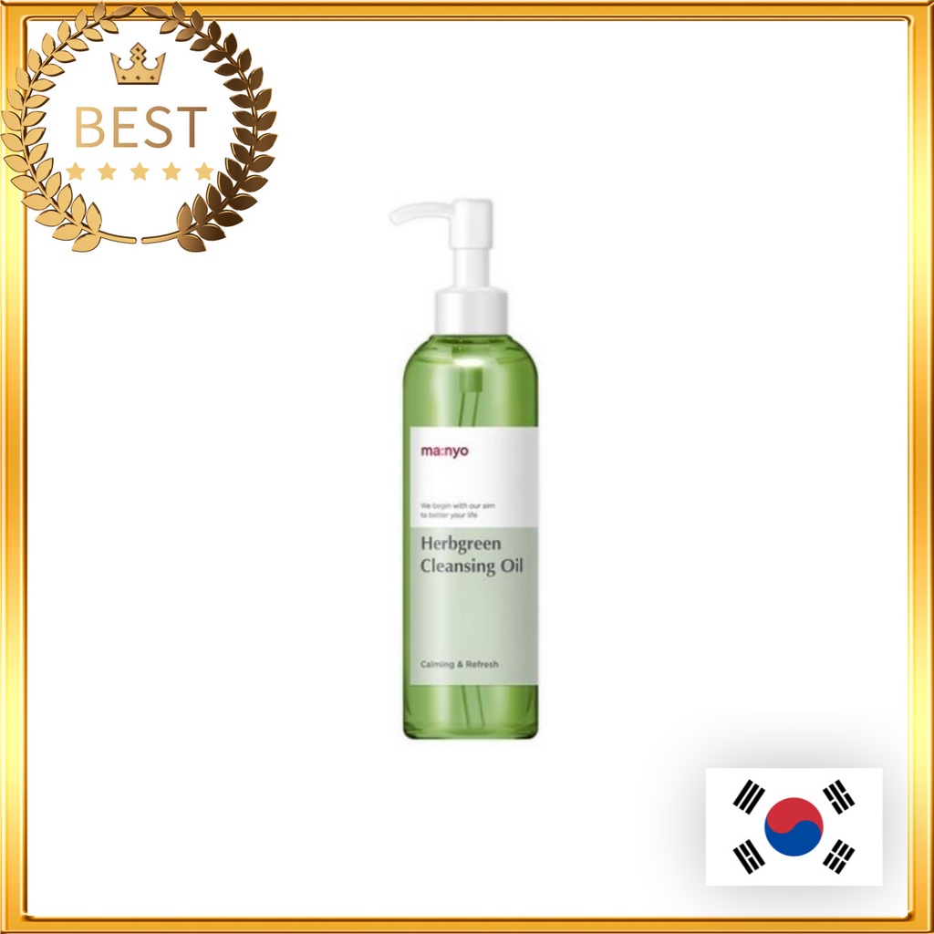[Manyo Factory] Herb Green Cleansing Oil 200ml คลีนซิ่งออยล์สมุนไพร สีเขียว 200 มล.│Manyo Factory Se