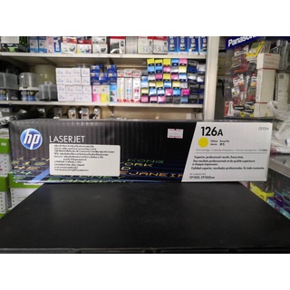 [[ลดล้างสต็อกจ้า!!!] ตลับหมึก TONER HP แท้ 126A Y (CE312A) สีเหลือง