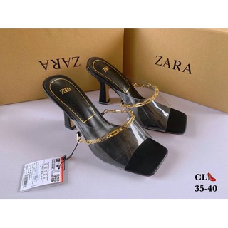 พร้อมส่งรองเท้าส้นสูง Style Zara สูง4นิ้ว ซิลิโคนนิ่มเกรดอย่างดี งานชนช้อป