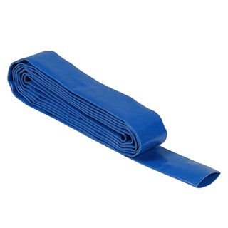 Watering hose PVC LAY-FLAT HOSE SPRING 1 1/2” 100M BLUE Watering equipment Garden decoration accessories สายยางรดน้ำ สาย