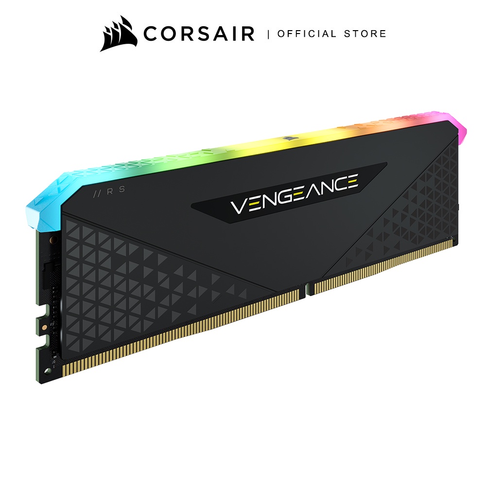 CORSAIR RAM VENGEANCE RGB RS 32GB (2 x 16GB) DDR4 DRAM 3600MHz C18 Memory Kit - Black