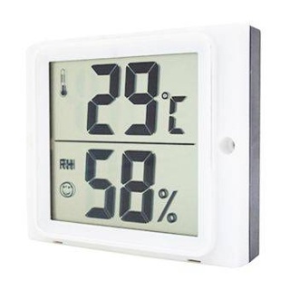 Iamclock LCD Thermometer and Humidity Meter KB-93TH (สีขาว)