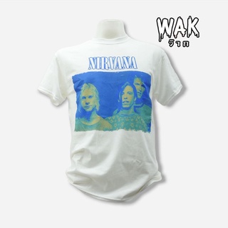 เสื้อยืดคอกลมเสื้อวง Nirvana ลิขสิทธิ์แท้100%S-5XL