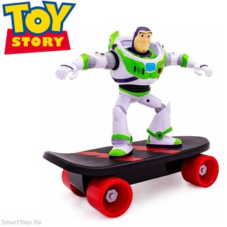 Disney Pixar Toy Story Buzz Lightyear Radical Friction Skate หุ่นยนต์บัสเล่นสเก็ตบอร์ดของเล่นดีไซน์พิเศษสุดน่ารักลิขสิทธ