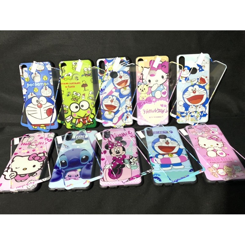 เคสรูปภาพพร้อมกระจกนิรภัยสําหรับ redmi4A, redmi4X, redmi5A, redmi6A, redmi8A