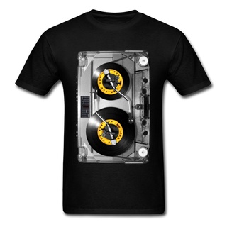 เสื้อยืด พิมพ์ลายเทปคาสเซ็ต NONSTOP Play Tape สําหรับผู้ชายS-3XL