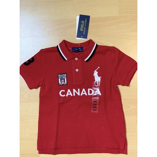 เสื้อpolo ลาย Canada  polo Ralph Lauean ของแท้💯  จากช๊อป 🇺🇸 Size 2T