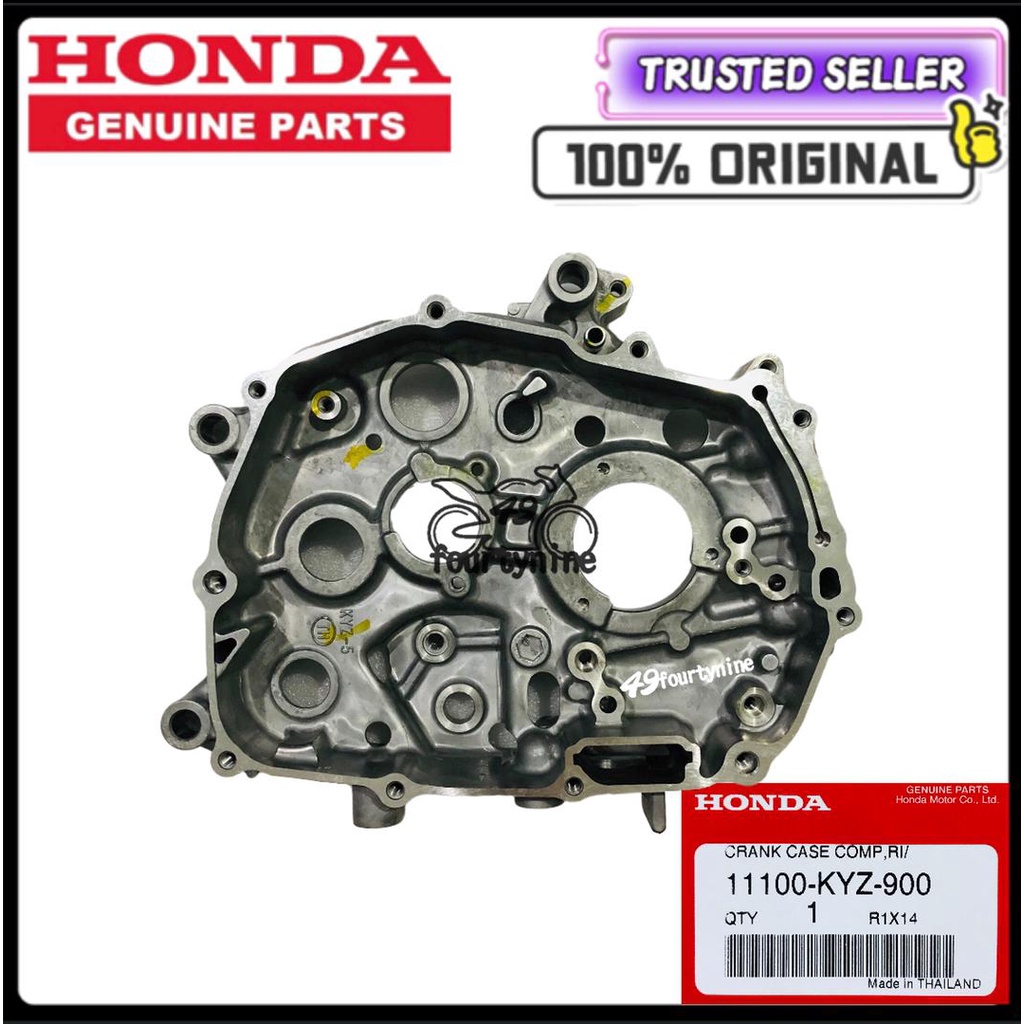 DASH125 FUTURE125 WAVE125i V1 V2 FUTURE FI CRANKCASE R/H ฝาครอบเครื่องยนต์ 4T MINYAK HITAM ฝาครอบ 11