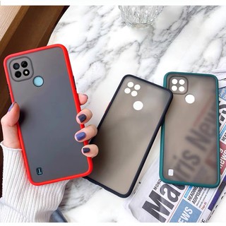 พร้อมส่ง Case Realme C25 เคสกันกระแทก กันลอยกล้อง ปุ่มสีผิวด้าน ขอบนิ่มหลังขุ่น เรียวมี Realme C25 [ ส่งจากไทย ]