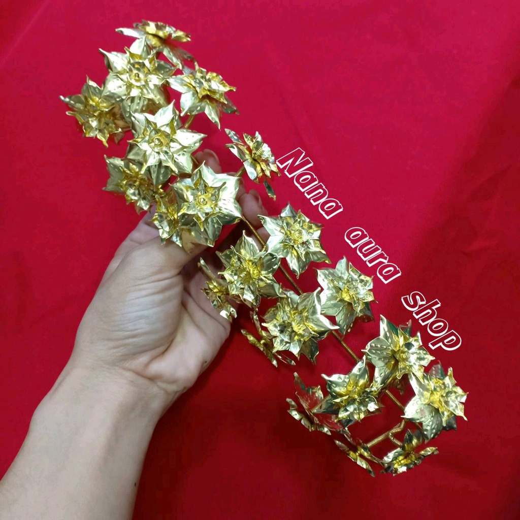 ช่อเอื้องสีทอง  เครื่องประดับผม เครื่องประดับล้านนา
