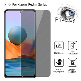 ความเป็นส่วนตัวกระจกนิรภัยป้องกันหน้าจอ Xiaomi Mi Redmi Note 10 Pro 9T Poco X3 Pro F3 Anti Spy Privacy Glass