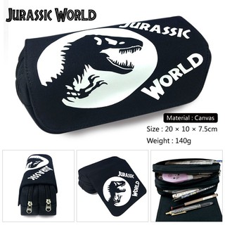 กระเป๋าผ้าใบกระเป๋าดินสอลายการ์ตูน 3D Jurassic World