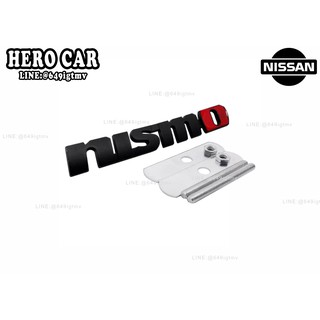 โลโก้ LOGO nismo งานโลหะ สีดำ ติดหน้ากระจังรถยนต์ ​NISSAN​