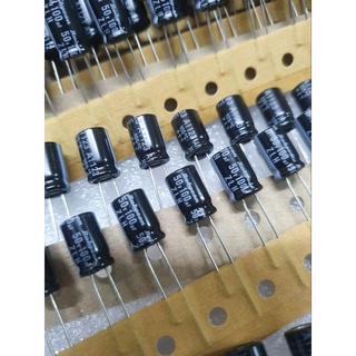 แพ็ค5ตัว ตัวเก็บประจุ 100uf50v capacitor 100uf พร้อมส่ง