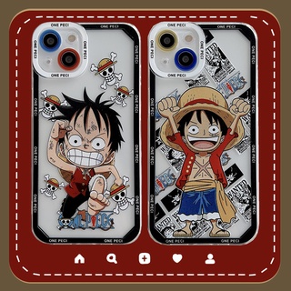 เคสโทรศัพท์มือถือแบบใส ลายการ์ตูนลูฟี่ แฟชั่น สําหรับ Samsung Galaxy s22 s20fe s21fe s20 plus s21 ultra note20 ultra M52 M53 M23 M33 J4 J7 J5 plus prime 4G 5G