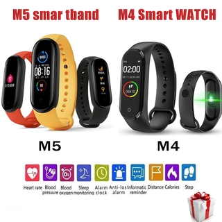 นาฬิกาอัจฉริยะ M4 Smart watch M5 smart band นาฬิกาสมาร์ทวอทช์ Wristband นาฬิกาวัดหัวใจ นาฬิกาออกกำลังกาย สายรัดข้อมืออัจฉริยะ นาฬิกาวัดชีพจร