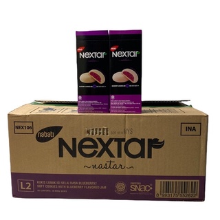 Nextar Soft Cookies With Blueberry Flavored Jam 106g กล่องสีดำ-ม่วง คุกกี้สอดไส้แยมบลูเบอร์รี่ 1ลัง/จำนวน 30 กล่อง ราคาส่ง ยกลัง สินค้าพร้อมส่ง