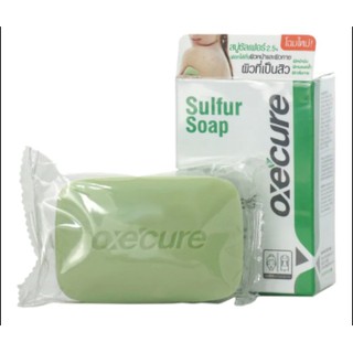 **พร้อมส่ง [[Oxe Cure Sulfur Soap]]#สบู่ อ๊อกซีเคียว ซัลเฟอร์โซพ ขนาด 30 กรัม #สบู่รักษาสิวผิวหน้ามัน