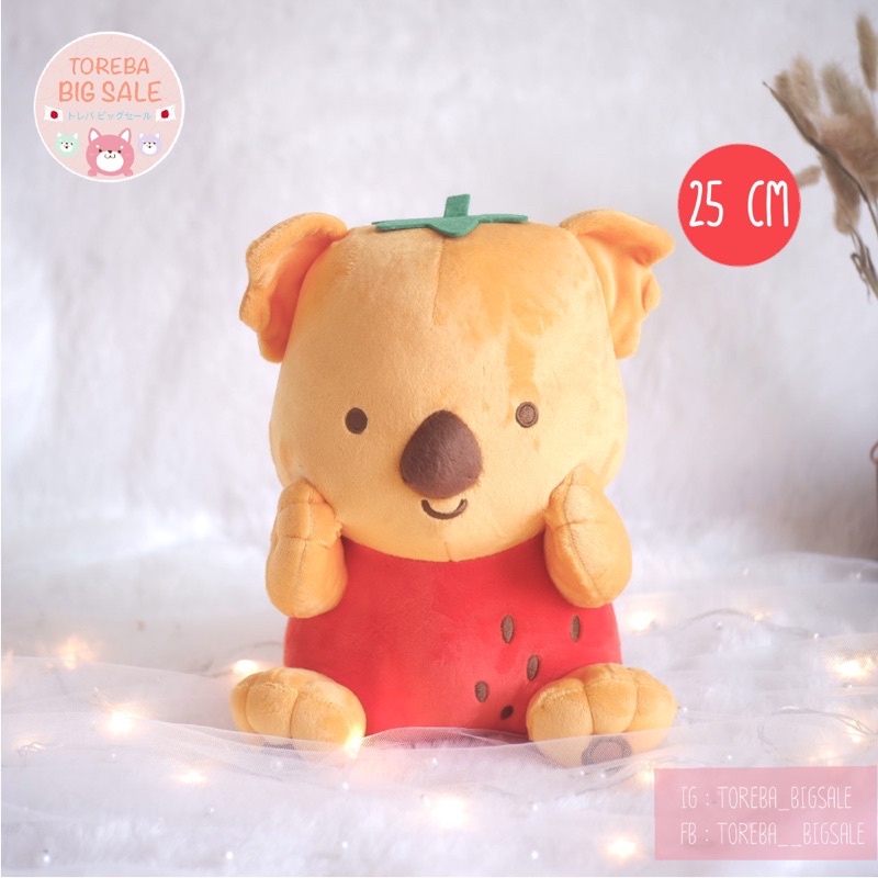 🇯🇵พร้อมส่ง🇯🇵ตุ๊กตา Koala’s March โคอาล่า มาร์ช ใส่ชุดสตรอว์เบอร์รี่ จาก Toreba