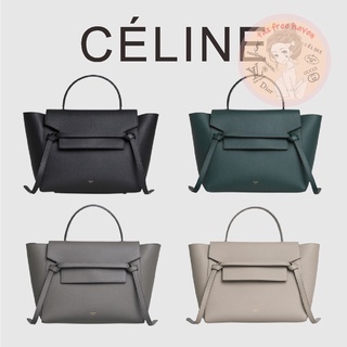 Shopee ถูกที่สุด 🔥100% ของแท้ 🎁Celine Brand New BELT MINI Grained Calfskin Handbag