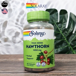 [Solaray] True Herbs Hawthorn 1,050 mg 180 VegCaps สมุนไพร ฮอว์ธอร์น