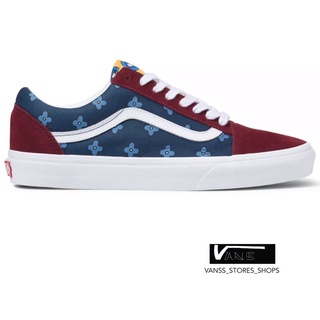 VANS OLD SKOOL TIE PRINT MIX PORT ROYALE MULTI SNEAKERS สินค้ามีประกันแท้