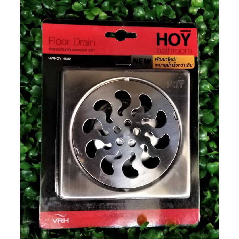 HOY ตะแกรงน้ำทิ้ง ตะแกรงดักกลิ่น ตะแกรงระบายน้ำ ตะแกรงสเตนเลส รุ่น HWHOY-H902 - รูปที่ 3