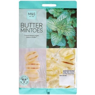 Marks&amp;Spencers  butter mintoes mint candy ลูกอมรสเปปเปอร์มิ้นต์