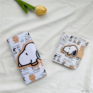 🔥เตรียมจัดส่ง🔥กระเป๋าสตางค์ใบสั้น กระเป๋าสตางค์ลายการ์ตูน Snoopy แบบสั้นและยาวสไตล์เกาหลีน่ารักแบบพกพา ทนทาน กระเป๋าใส