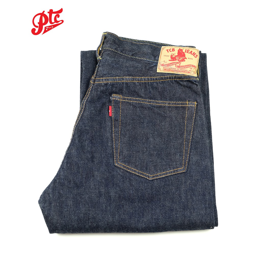 กางเกงยีนส์ TCB jeans 50's 13.5oz selvage denim ทรงกระบอก