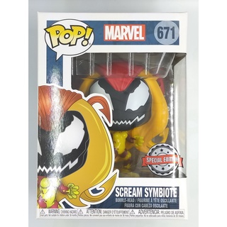 Funko Pop Marvel - Scream Symbiote : 671 (กล่องมีตำหนินิดหน่อย)