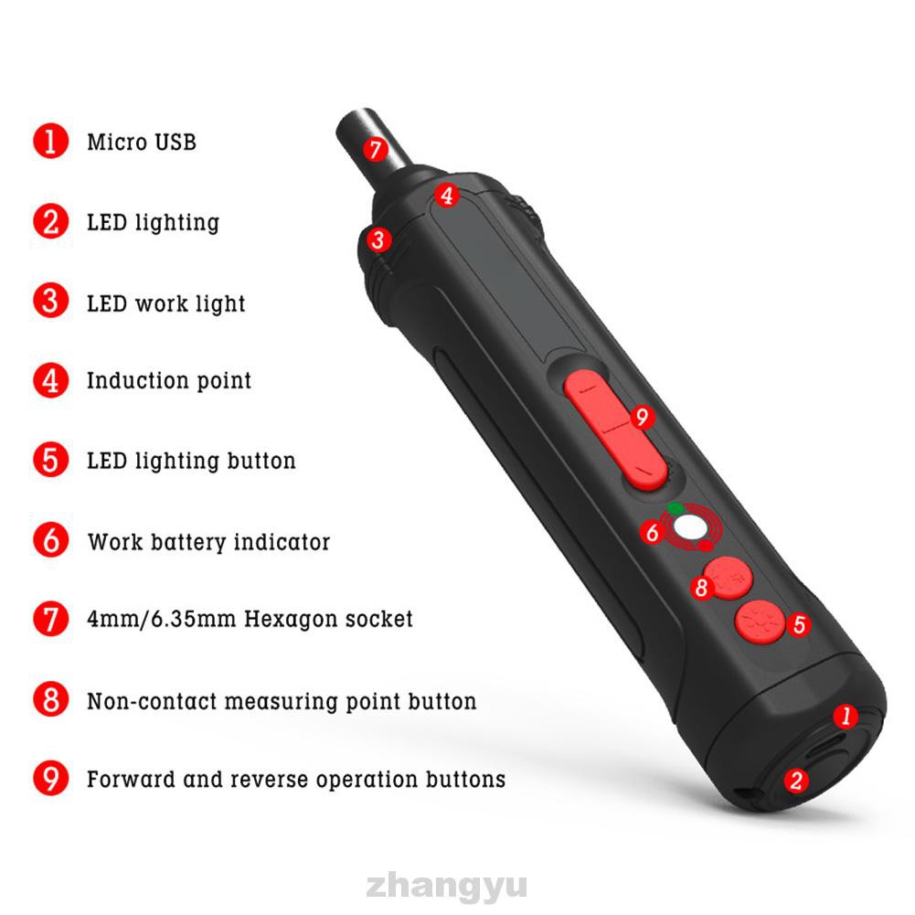 4V Handheld USB Rechargeable Power Tools Mini Cordless With Bits ...