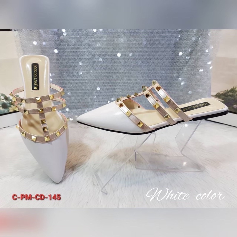 👠รองเท้าไซต์ใหญ่ วาเลนติ งานหรู 41-45 (ไม่มีส้น)