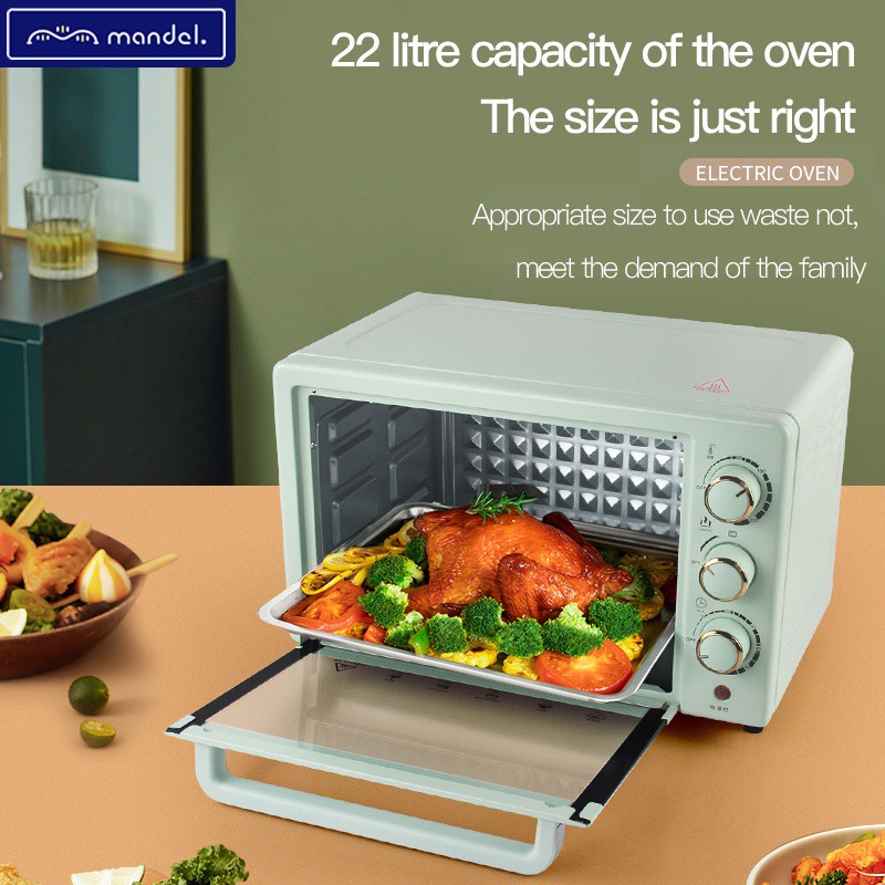 ✕【พร้อมส่ง】 เตาอบ Mandel(รับประกัน 1 ปี)เตาอบไฟฟ้า 22L Smart Steam Oven เตาอบขนม เตาอบขนมปัง เตาอบ เตาอบเค้ก เตาอบ 3 in