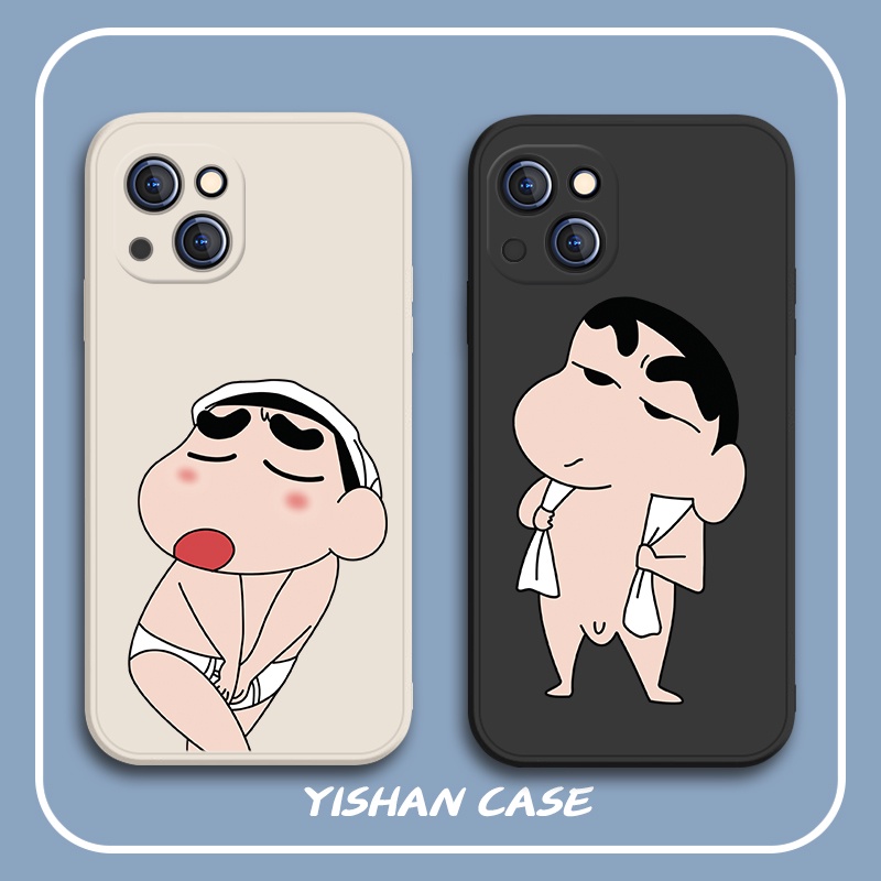 เคสโทรศัพท์มือถือ กันกระแทก ลายการ์ตูนชินจัง สําหรับ Iphone 13 Pro 11 Pro Max Xr 6s 7 8 Plus 12 Mini 14 Pro Xs Max
