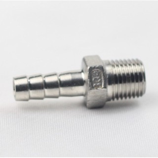 [ใบกำกับภาษี] ท่อสวมสายยาง-หางปลา-STAINLESS-แสตนเลส SIZE : 1/8" - 1.5" Fitting HOSE-NIPPLE