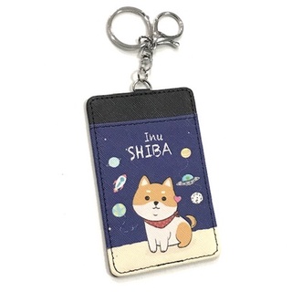 SHIBA B1  ที่ใส่บัตร ซองใส่บัตร ที่ใส่บัตร ลาย SHIBA  งานดี สวยงาม น่าใช้งาน สวยจริง มีห่วงและก้ามปู สำหรับบัตร 6x8 8118