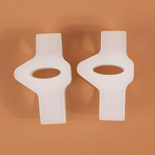 2 ชิ้นซิลิโคนเจลนิ้วเท้าแยกสําหรับ Hallux Valgus Therapy, ป้องกันอาการปวด, ป้องกันตาปลา, 2 แหวนเจลค้อน Toe Pad สําหรับผู้หญิง, ผู้ชาย & เด็ก