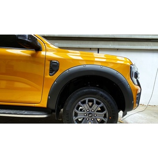 คิ้วล้อ โป่งล้อ Ford Ranger 2022 6 นิ้วหมุด สีดำด้าน 4 ประตู,แคป มีทั้งรุ่น Widetrack และ XLT