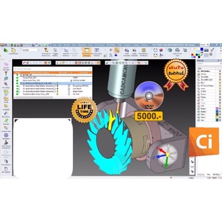 VDO CADCAM TRAINING CIMATRON 15 CAM MILL5 axis-แกน cdtrainning cadcamcncmoldthai