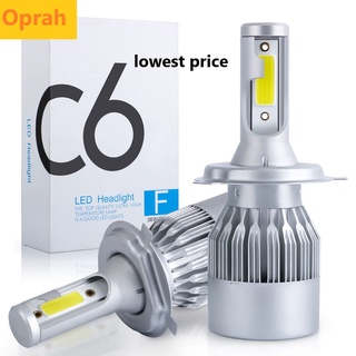 Oprah ไฟตัดหมอก LED C6 H1 H3 H4 H7 H8 H11 HB3 9005 HB4 9006 สําหรับรถยนต์ 2 ชิ้น