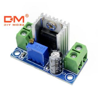 DIYMORE LM317 ปรับแรงดันไฟฟ้า Linear Regulator แหล่งจ่ายไฟ LM317 DC-DC 4.2-40V ถึง 1.2-37V ขั้นตอนลง Buck Converter โมดูล