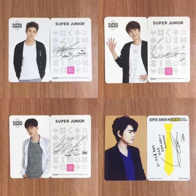 Super Junior Donghae Eunhyuk Kyuhyun : Sum Card