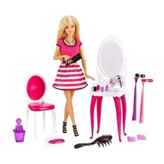 **กล่องไม่สวย** 2014 Barbie Glitz &amp; Glam Doll Playset #CHL31