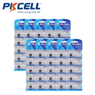 PKCELL CR927 Button Batteries 3V Lithium Battery BR927 ECR927 5011LC Cell Coin 5pcs/card*10pack total 50pcs CR927 Cell