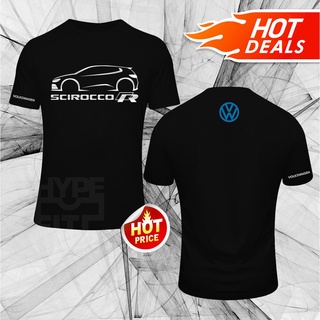 คอตต้อนคอกลมใหม่ VW Volkswagen Scirocco R Logo พร้อมส่ง เสื้อยืด สีดํา สีเทา สีขาว สีแดง สีฟ้าS-5XL