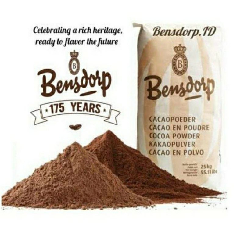 ผงโกโก้ เบนดรอป สีเข้ม Bensdorp Cocoa Powder 20-24% (แบ่งขาย200g. 500g. 1kg.)
