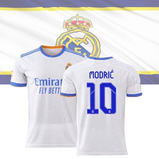 ใหม่ เสื้อกีฬาแขนสั้น ลายทีมฟุตบอล Real Madrid Modric Sergio ramos พลัสไซซ์ สําหรับผู้ชาย และผู้หญิง