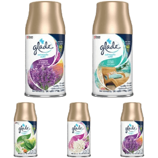 glade น้ำหอมออโต้ สเปรย์ (ตัวเครื่อง + รีฟิล + ถ่าน2เม็ด) มี 5 กลิ่น